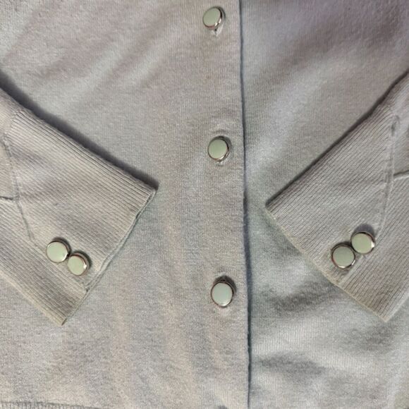 New York & Company Light Button Up Cardigan Sweater Size M - Picture 6 of 8
